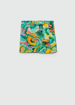 MANGO Spódnice*Minispódniczka z nadrukiem i wiązaniem
