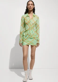 MANGO Spódnice*Minispódniczka z nadrukiem w kratę