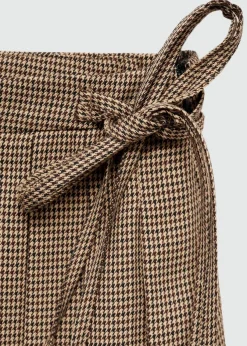 MANGO Spódnice*Minispódniczka z zakładkami w pepitkę