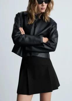 MANGO Spódnice*Minispódniczka z zakładkami