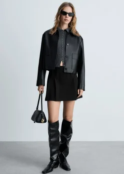 MANGO Spódnice*Minispódniczka z zakładkami