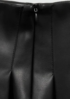 Dzieci MANGO Szorty I Spódnice*Minispódniczka z zakładkami z imitacji skóry