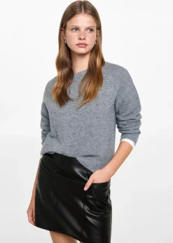 MANGO Spódnice*Minispódniczka ze sztucznej skóry