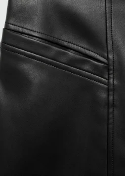 MANGO Spódnice*Minispódniczka ze sztucznej skóry