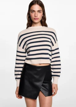 MANGO Spódnice*Minispódniczka ze sztucznej skóry