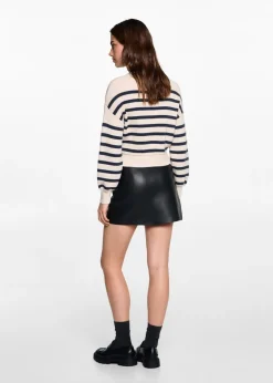 MANGO Spódnice*Minispódniczka ze sztucznej skóry