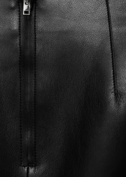 MANGO Spódnice*Minispódniczka ze sztucznej skóry