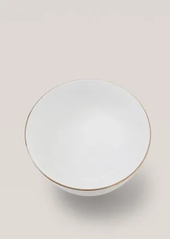 MANGO Zastawa Stołowa|Miski*Miska z porcelany kostnej z obwódką