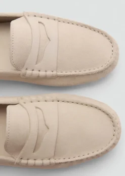 MANGO Buty|Akcesoria Skórzane*Mokasyny skórzane z dwoiny