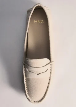 MANGO Buty|Akcesoria Skórzane*Mokasyny skórzane z dwoiny