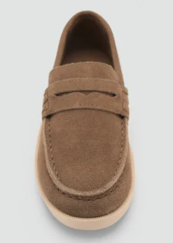 Dzieci MANGO Buty*Mokasyny skórzane z dwoiny