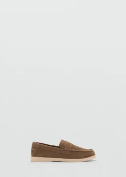 Dzieci MANGO Buty*Mokasyny skórzane z dwoiny