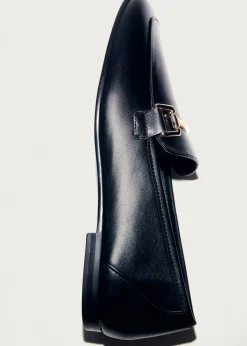 MANGO Buty|Akcesoria Skórzane*Mokasyny skórzane z metalowym elementem