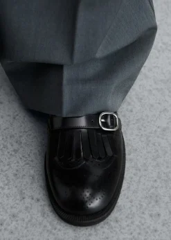 MANGO Buty|Akcesoria Skórzane*Mokasyny skórzane z metalowym elementem