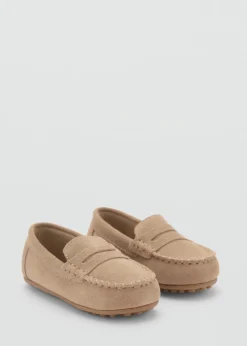 Dzieci MANGO Buty*Mokasyny skórzane zamszowe