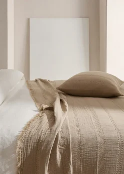 MANGO Narzuty*Narzuta bawełniana z teksturą