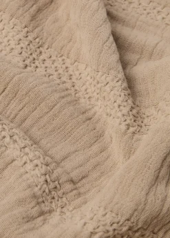 MANGO Narzuty*Narzuta bawełniana z teksturą