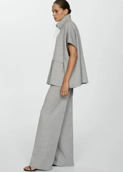 MANGO Kurtki*Narzutka ponczo z kieszeniami z patkami