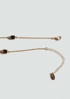MANGO Biżuteria*Naszyjnik łańcuszek z różnymi ozdobami