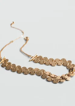 MANGO Biżuteria*Naszyjnik łańcuszek z wisiorami