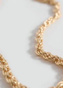 MANGO Biżuteria*Naszyjnik mieszane łańcuszki