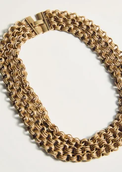 MANGO Biżuteria*Naszyjnik mieszane ogniwa