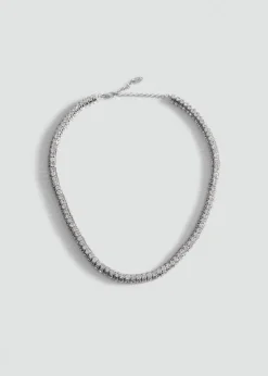 MANGO Biżuteria*Naszyjnik szlifowane kryształki