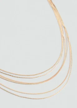 MANGO Biżuteria*Naszyjnik z kilku łańcuszków