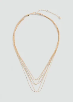 MANGO Biżuteria*Naszyjnik z kilku łańcuszków