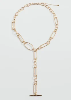 MANGO Biżuteria*Naszyjnik z nieregularnym kołami