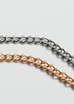 MANGO Biżuteria*Naszyjnik z podwójnego łańcuszka