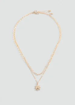 MANGO Biżuteria*Naszyjnik z podwójnym łańcuszkiem