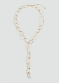 MANGO Biżuteria*Naszyjnik z przeplatanych kół