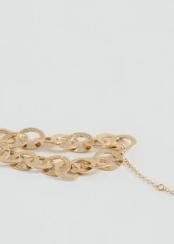 MANGO Biżuteria*Naszyjnik z przeplatanych kół