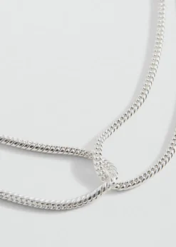 MANGO Biżuteria*Naszyjnik ze splatających się elementów