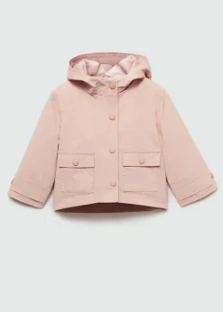 Dzieci MANGO Płaszcze*Nieprzemakalna kurtka z kapturem