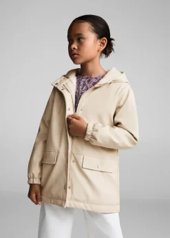 Dzieci MANGO Płaszcze I Kurtki*Nieprzemakalny płaszcz z kapturem