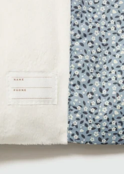 Dzieci MANGO Płaszcze|Płaszcze I Kurtki*Ocieplana kurtka z nadrukiem w kwiaty i futerkiem