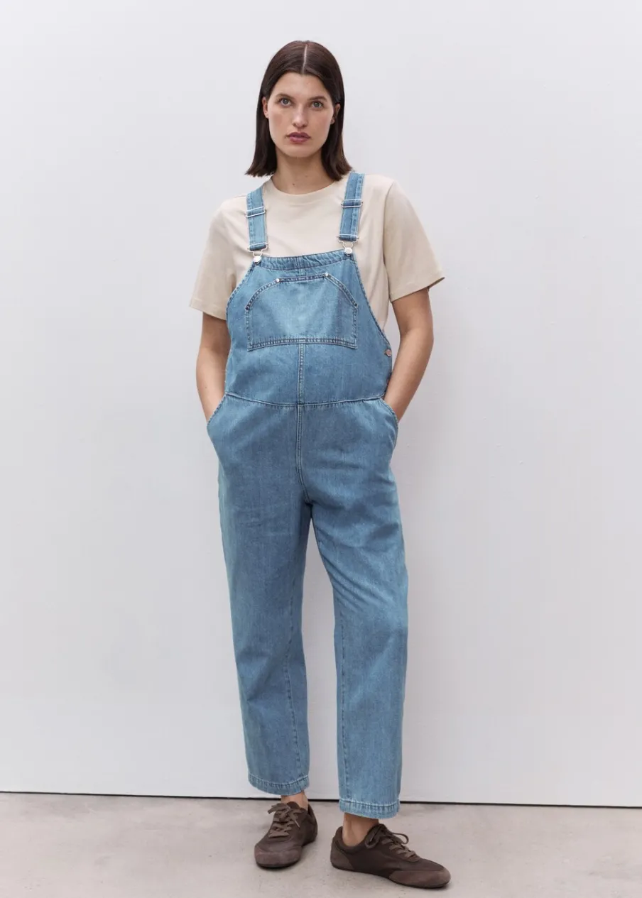 MANGO Sukienki I Kombinezony*Ogrodniczki dżinsowe ciążowe