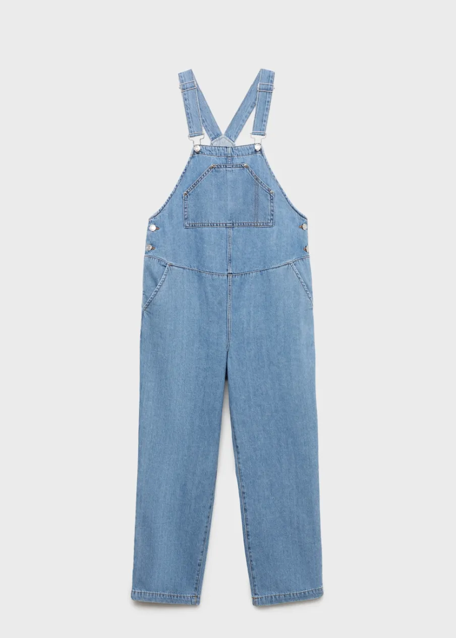 MANGO Sukienki I Kombinezony*Ogrodniczki dżinsowe ciążowe