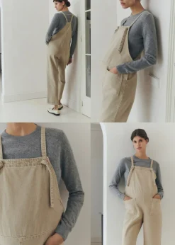 MANGO Sukienki I Kombinezony*Ogrodniczki dżinsowe ciążowe