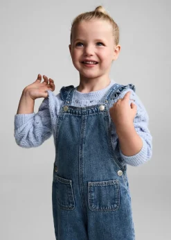 Dzieci MANGO Sukienki I Kombinezony*Ogrodniczki dżinsowe z podszewką