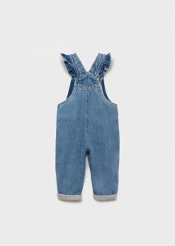 Dzieci MANGO Sukienki I Kombinezony*Ogrodniczki dżinsowe z podszewką