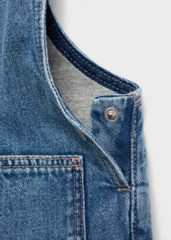 Dzieci MANGO Sukienki I Kombinezony*Ogrodniczki dżinsowe z podszewką