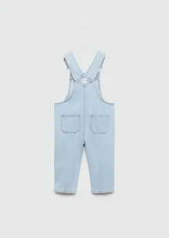 Dzieci MANGO Dżinsy*Ogrodniczki dżinsowe z prostymi nogawkami