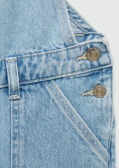 Dzieci MANGO Sukienki I Kombinezony*Ogrodniczki dżinsowe z prostymi nogawkami