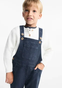 Dzieci MANGO Dżinsy*Ogrodniczki sztruksowe z kieszenią