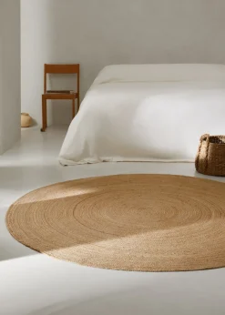 MANGO Dywany Do Sypialni|Dywany Do Salonu*Okrągły dywan z naturalnych włókien 180 cm