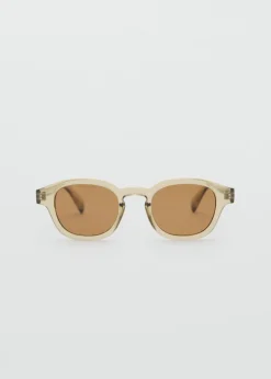 MANGO Okulary*Okulary przeciwsłoneczne w półprzezroczystej oprawce