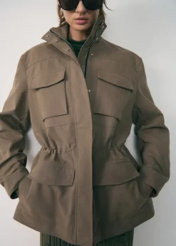 MANGO Płaszcze|Kurtki*Parka z kieszeniami i wysokim kołnierzem